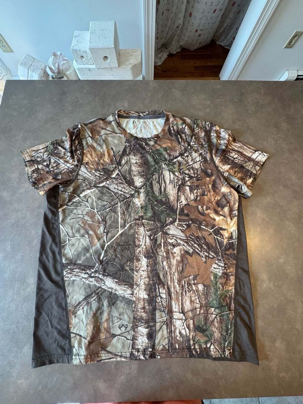 Under Armour Men's 3XL Scent. Control Camo Hunting Shirt-Realtree Xtra